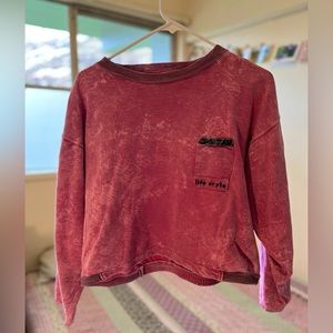 Vintage Ton Sur Ton cropped crewneck 💗 (fits like W Medium)